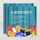 Invitations à la fête d'été (Devant / Derrière)