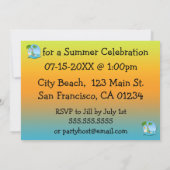 Invitations à la fête d'été Island Dreams (Dos)