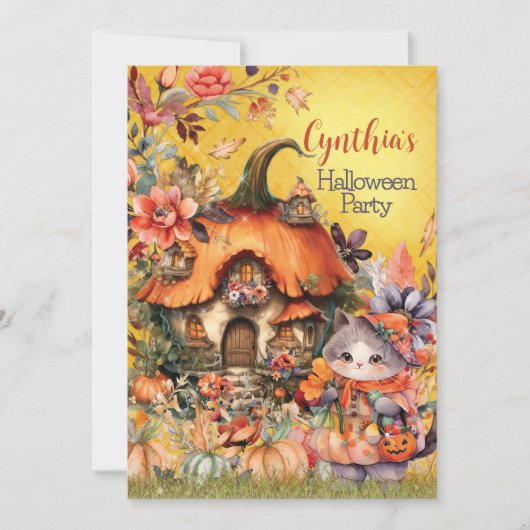 INVITATIONS À LA FÊTE D'HALLOWEEN (Devant)