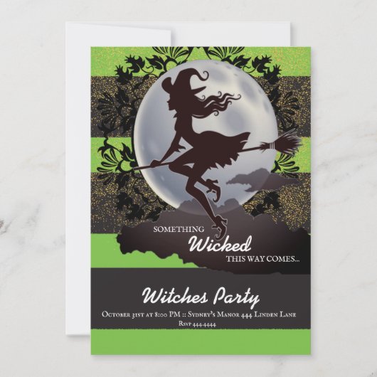 Invitations à la fête d'Halloween (Devant)