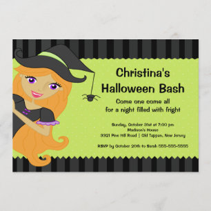 Invitations à la fête d'Halloween Bash