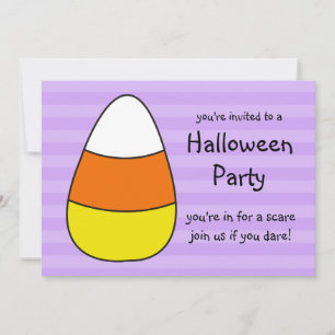 Invitations à la fête d'Halloween Corn