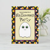 Invitations à la fête d'Halloween du fantôme (Debout devant)