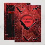 Invitations à la fête d'Halloween - modèle personn (Devant / Derrière)