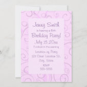 Invitations à la fête du 15e anniversaire de la fl (Dos)