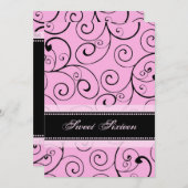 Invitations à la fête du 16e anniversaire des perl (Devant / Derrière)