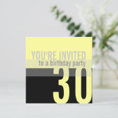 Invitations à la fête du 30e anniversaire {Lemon Y (Debout devant)