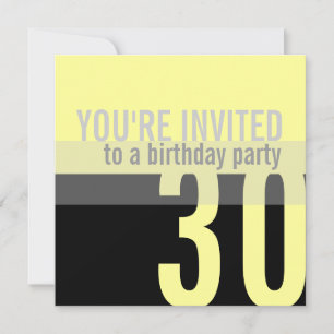Invitations à la fête du 30e anniversaire {Lemon Y