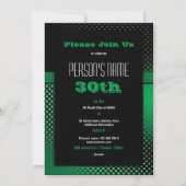 Invitations à la fête du 30e anniversaire - PERSON (Dos)