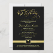 Invitations à la fête du 45e anniversaire - Contem (Dos)