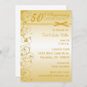 Invitations à la fête du 50e anniversaire (Devant / Derrière)