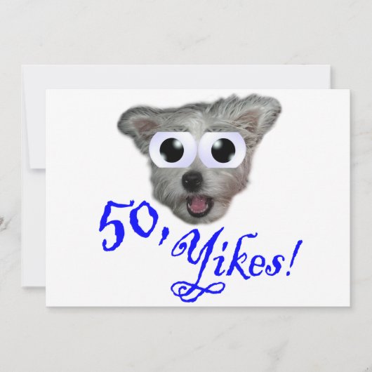 Invitations à la fête du 50e anniversaire (Devant)