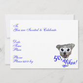 Invitations à la fête du 50e anniversaire (Dos)