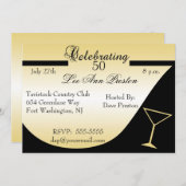 Invitations à la fête du 50e anniversaire (Devant / Derrière)