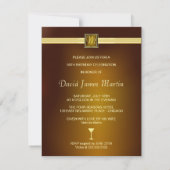 Invitations à la fête du 50e anniversaire - Contem (Dos)