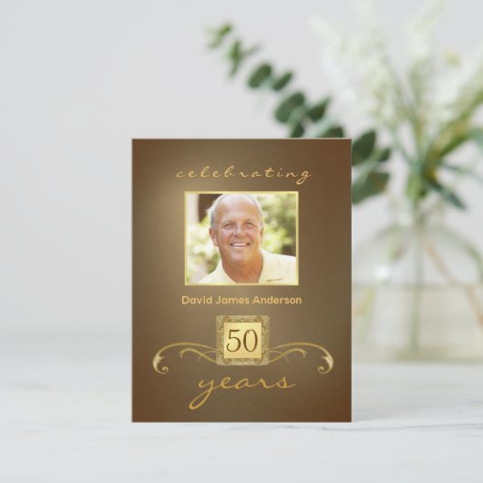 Invitations à la fête du 50e anniversaire de surpr (Debout devant)