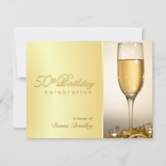 Invitations à la fête du 50e anniversaire d'or (Devant)