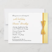 Invitations à la fête du 50e anniversaire d'or (Dos)