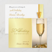 Invitations à la fête du 50e anniversaire d'or (Devant / Derrière)