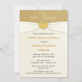 Invitations à la fête du 50e anniversaire - ivoire (Dos)