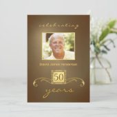 Invitations à la fête du 50e anniversaire - Monogr (Debout devant)