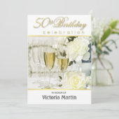 Invitations à la fête du 50e anniversaire - Pour e (Debout devant)