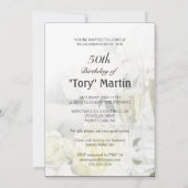 Invitations à la fête du 50e anniversaire - Pour e (Dos)