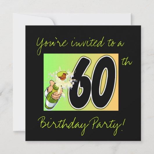 Invitations à la fête du 60e anniversaire (Devant)