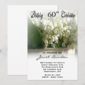 Invitations à la fête du 60e anniversaire (Devant / Derrière)