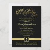 Invitations à la fête du 60e anniversaire - Contem (Dos)