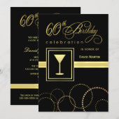 Invitations à la fête du 60e anniversaire - Contem (Devant / Derrière)