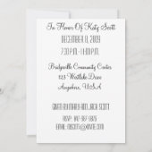 Invitations à la fête du 60e anniversaire de surpr (Dos)