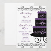 Invitations à la fête du 60e anniversaire en wirl  (Devant / Derrière)