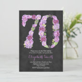 invitations à la fête du 70e anniversaire violet p (Debout devant)