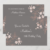 Invitations à la fête du 75e anniversaire de la fl (Devant / Derrière)