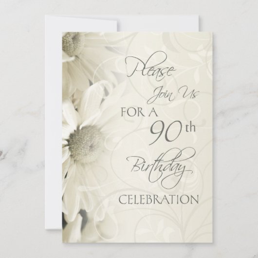 Invitations à la fête du 90e anniversaire des fleu (Devant)