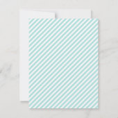 Invitations à la fête du Baby shower bleu petit ag (Dos)