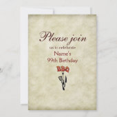 Invitations à la fête du barbecue d'anniversaire (Dos)
