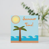 Invitations à la fête du barbecue de l'île de Time (Debout devant)