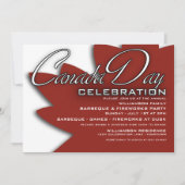 Invitations à la fête du Canada (Devant)