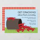 Invitations à la fête du crabe (Devant / Derrière)