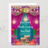 Invitations à la fête du henné et invitations à la (Devant / Derrière)