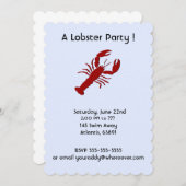 Invitations à la fête du homard (Devant / Derrière)
