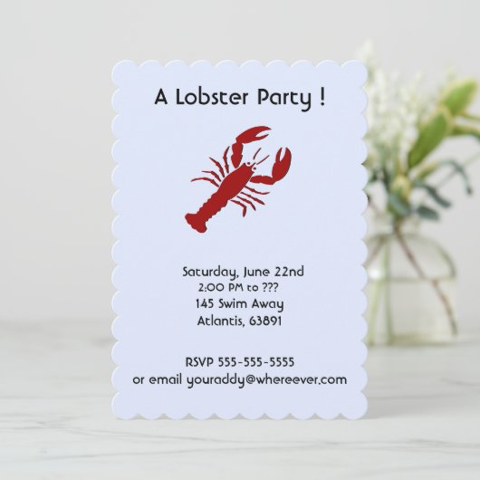 Invitations à la fête du homard (Debout devant)