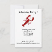 Invitations à la fête du homard (Devant)