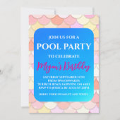 invitations à la fête du pool de sirènes (Devant)