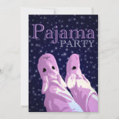invitations à la fête du pyjama : nuit (Devant)