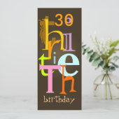 Invitations à la fête du trentième anniversaire (Debout devant)