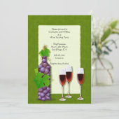 Invitations à la fête du vin (Debout devant)