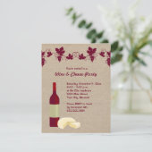 Invitations à la fête du vin et du fromage (Debout devant)